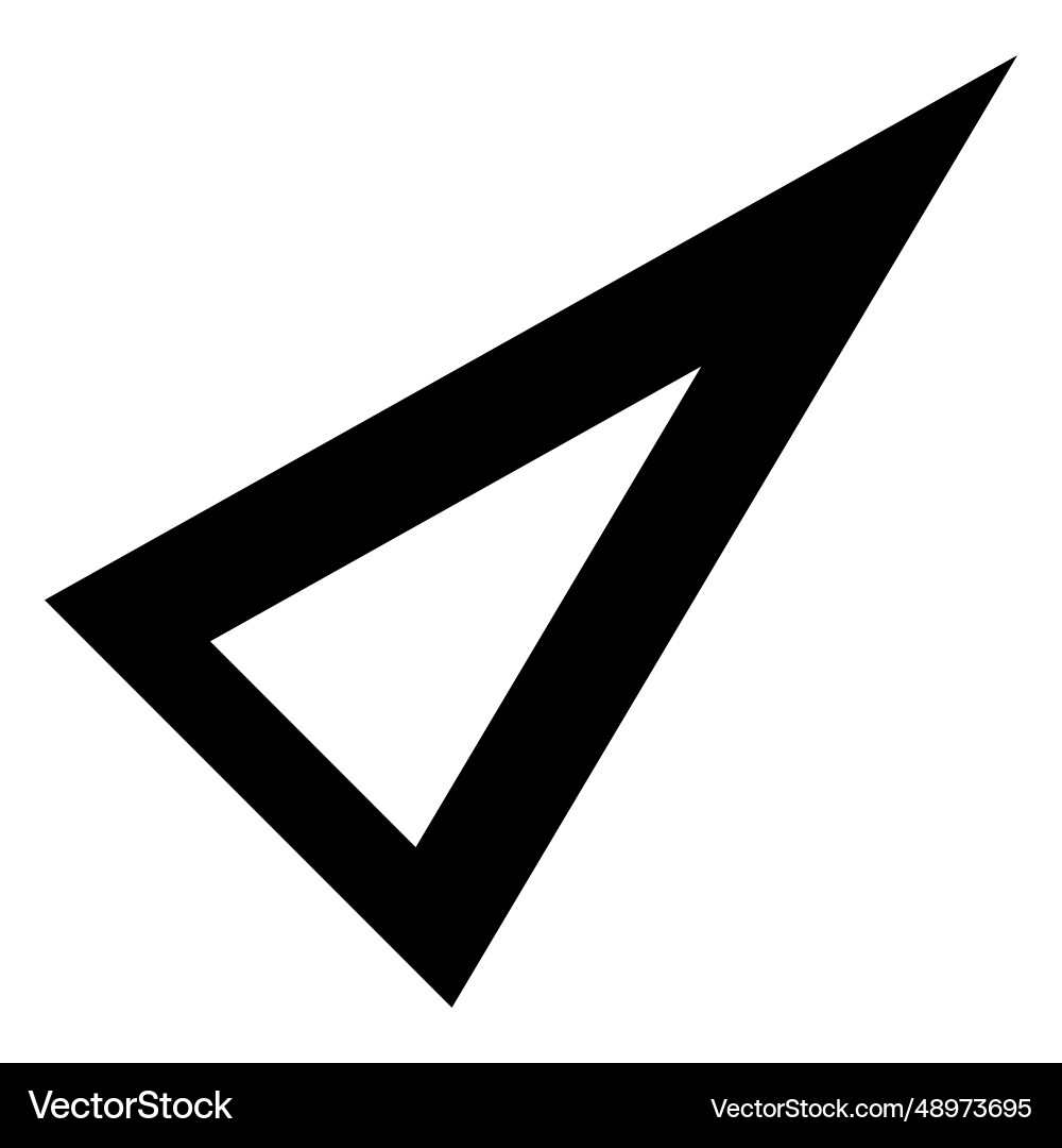 Scalene square arrow Scalene square arrow vector image
