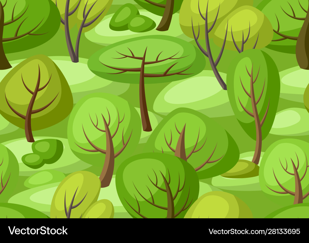 Spring or summer seamless pattern with stylized Spring or summer seamless pattern with stylized vector image