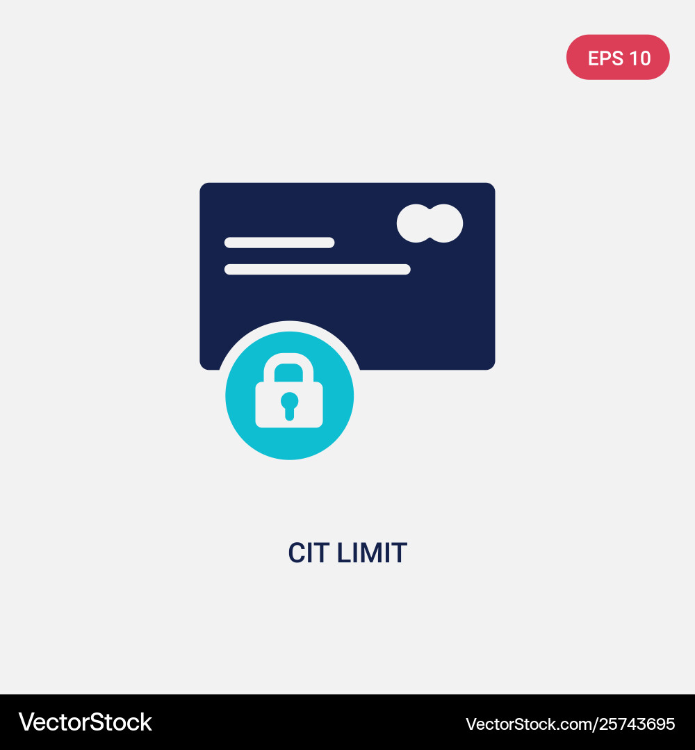Two color cit limit icon from general-1 concept Vector Image