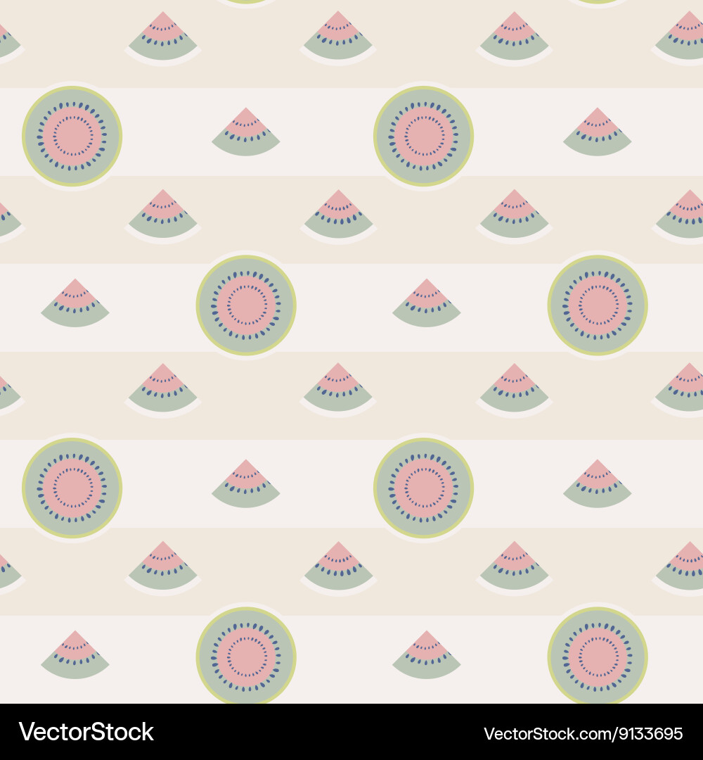 Watermelon seamless pattern background vector image
