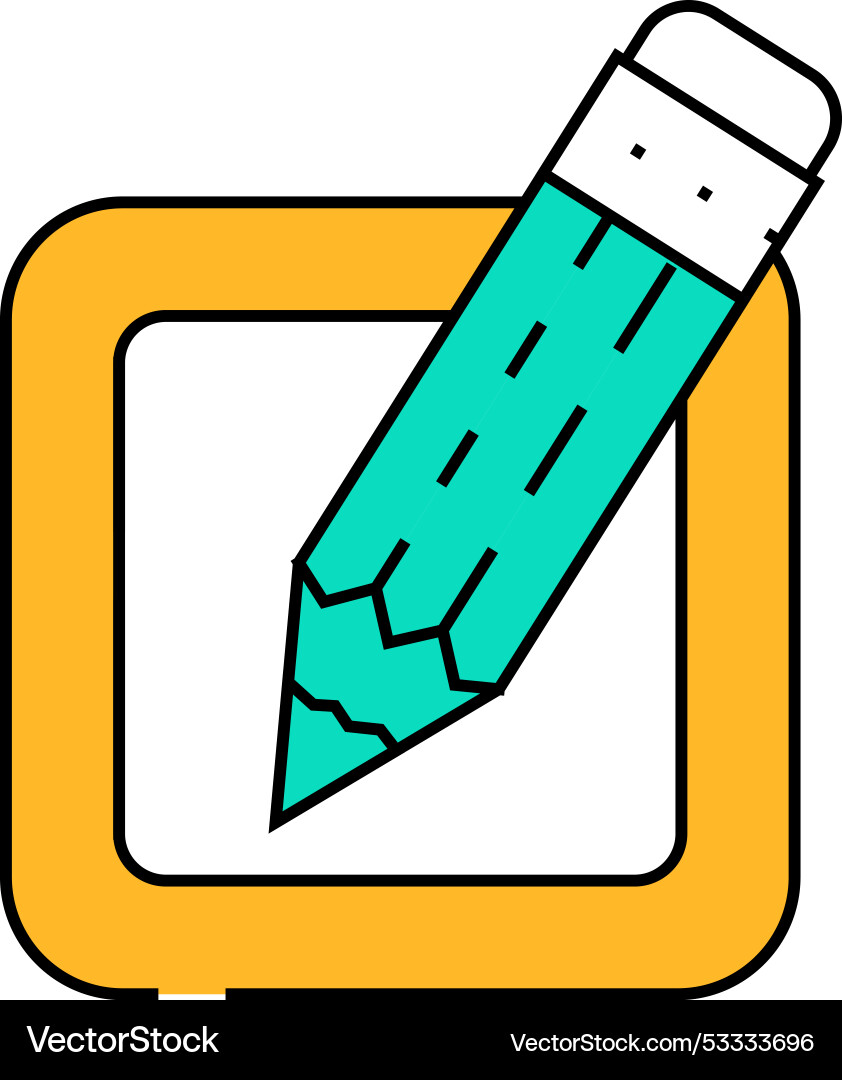 Edit file icon color Vector Image