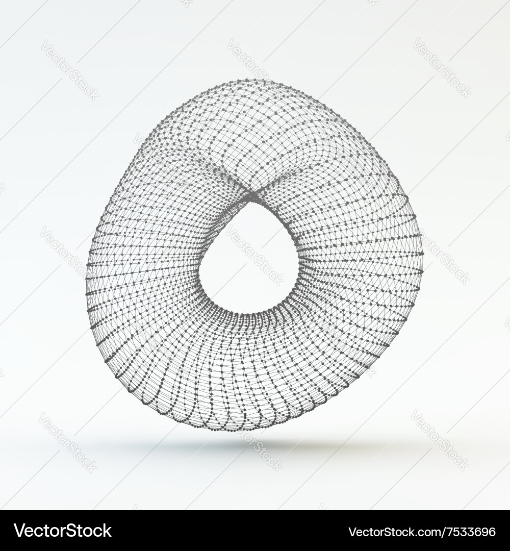 Lattice geometric polygonal element grid Vector Image