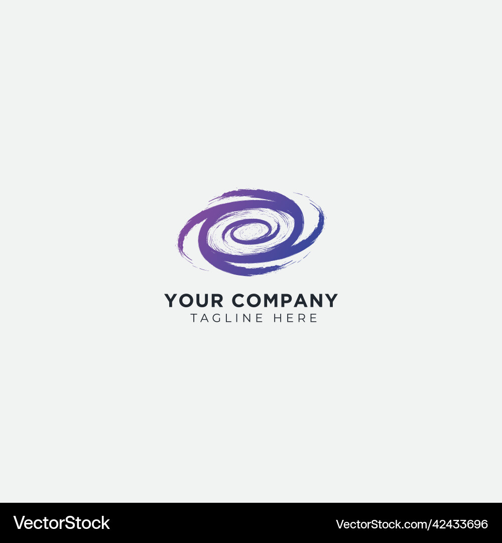 Logo an abstract image of a galaxy in open space Vector Image
