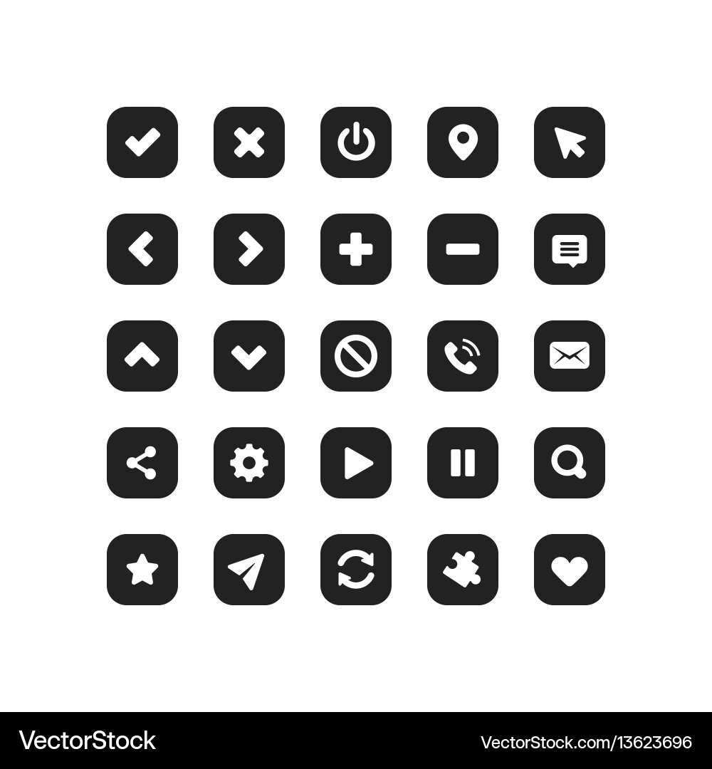 Web-Anwendung Navigation Interface-Icon-Set Web-Anwendung Navigation Interface-Icon-Set vektorbild