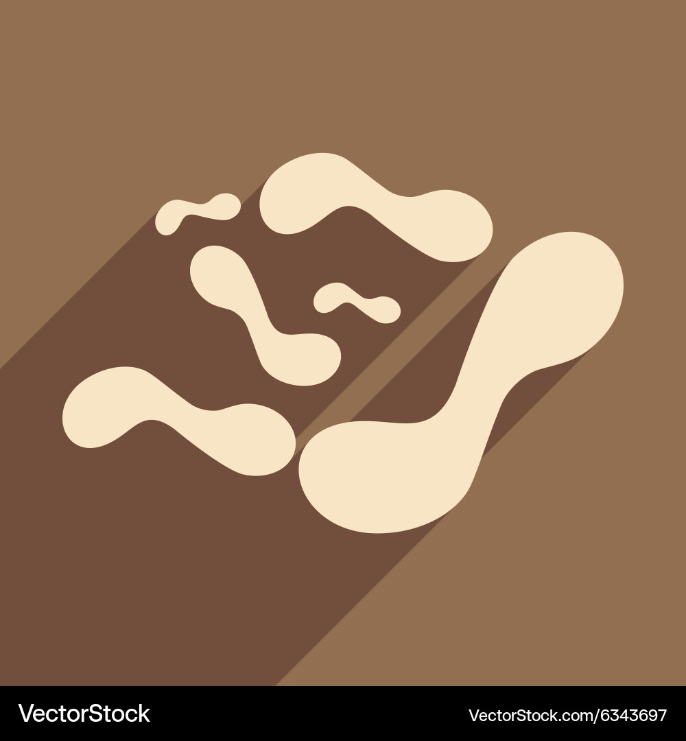Flat with shadow concept and mobile application vector image