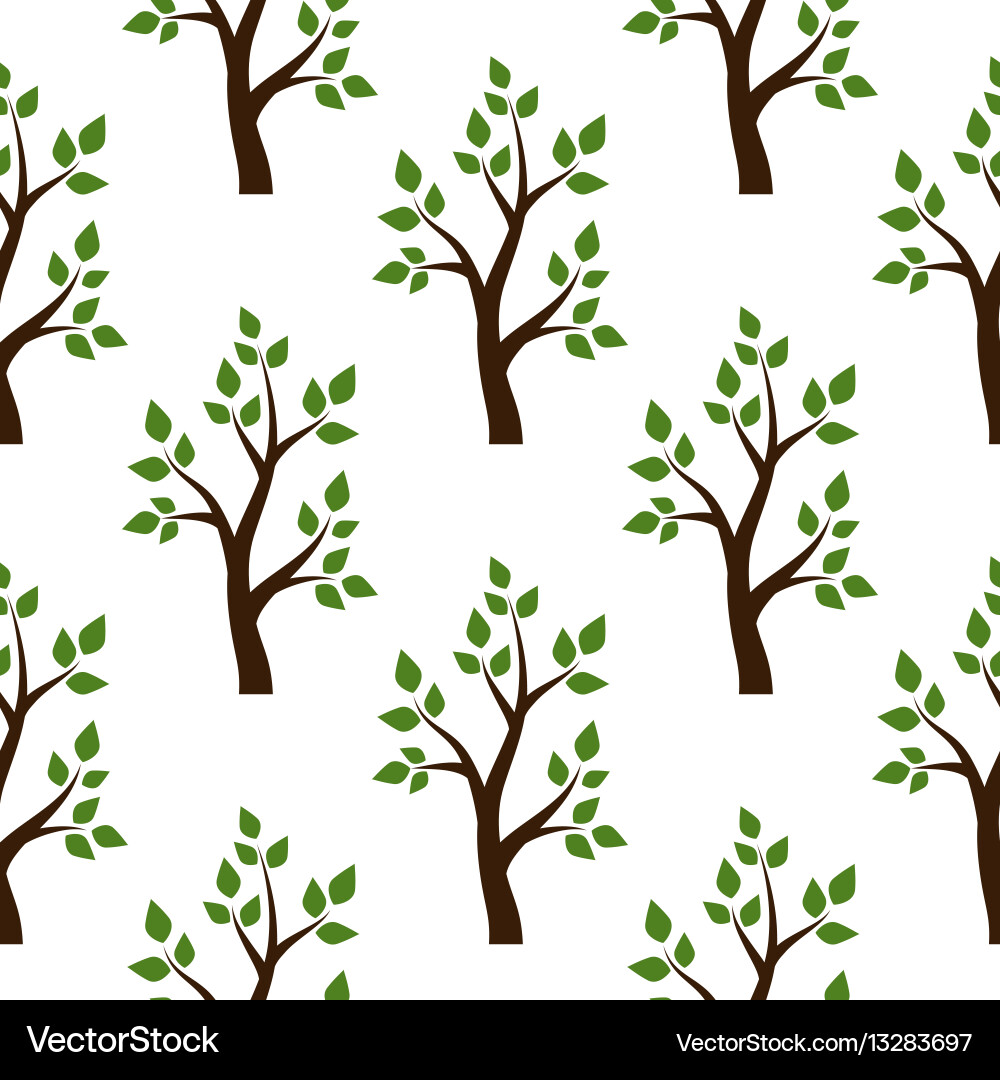 Lush Tree Pattern vector image