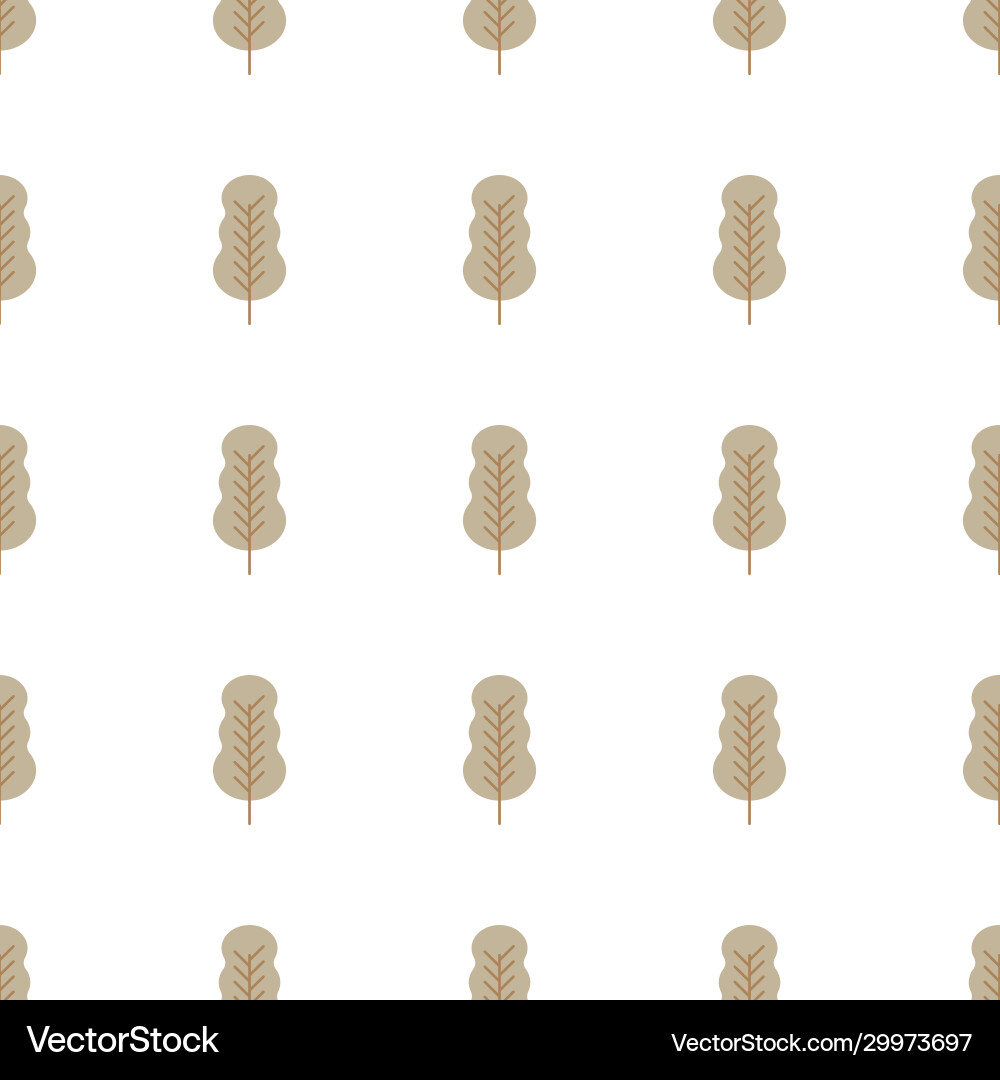 Seamless pattern with colored trees Vector Image