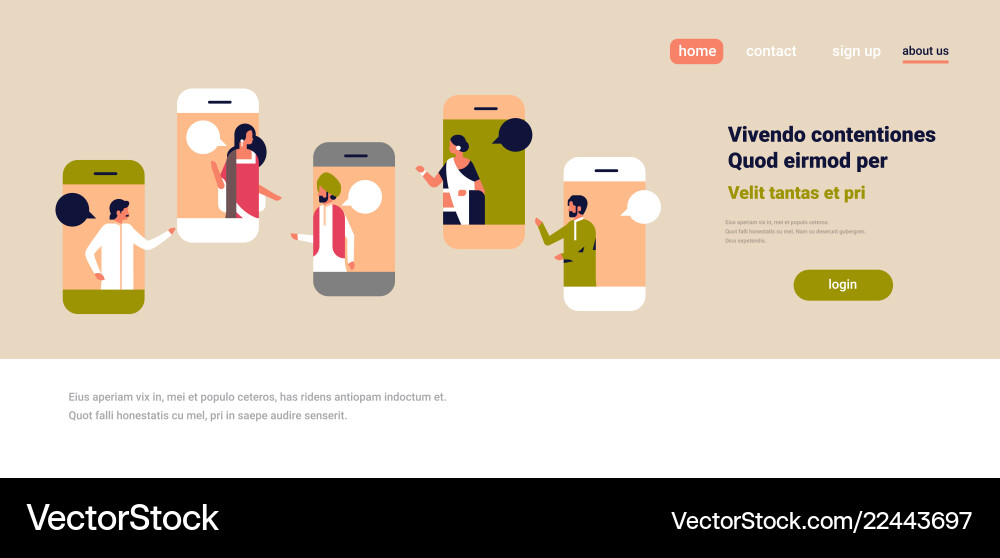 Smartphone Bildschirm Chat Blase mobile Anwendung Smartphone Bildschirm Chat Blase mobile Anwendung vektorbild