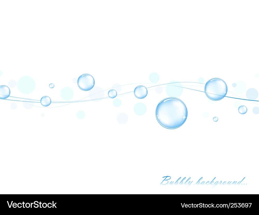 Sparking Bubble Hintergrund Vektorbild
