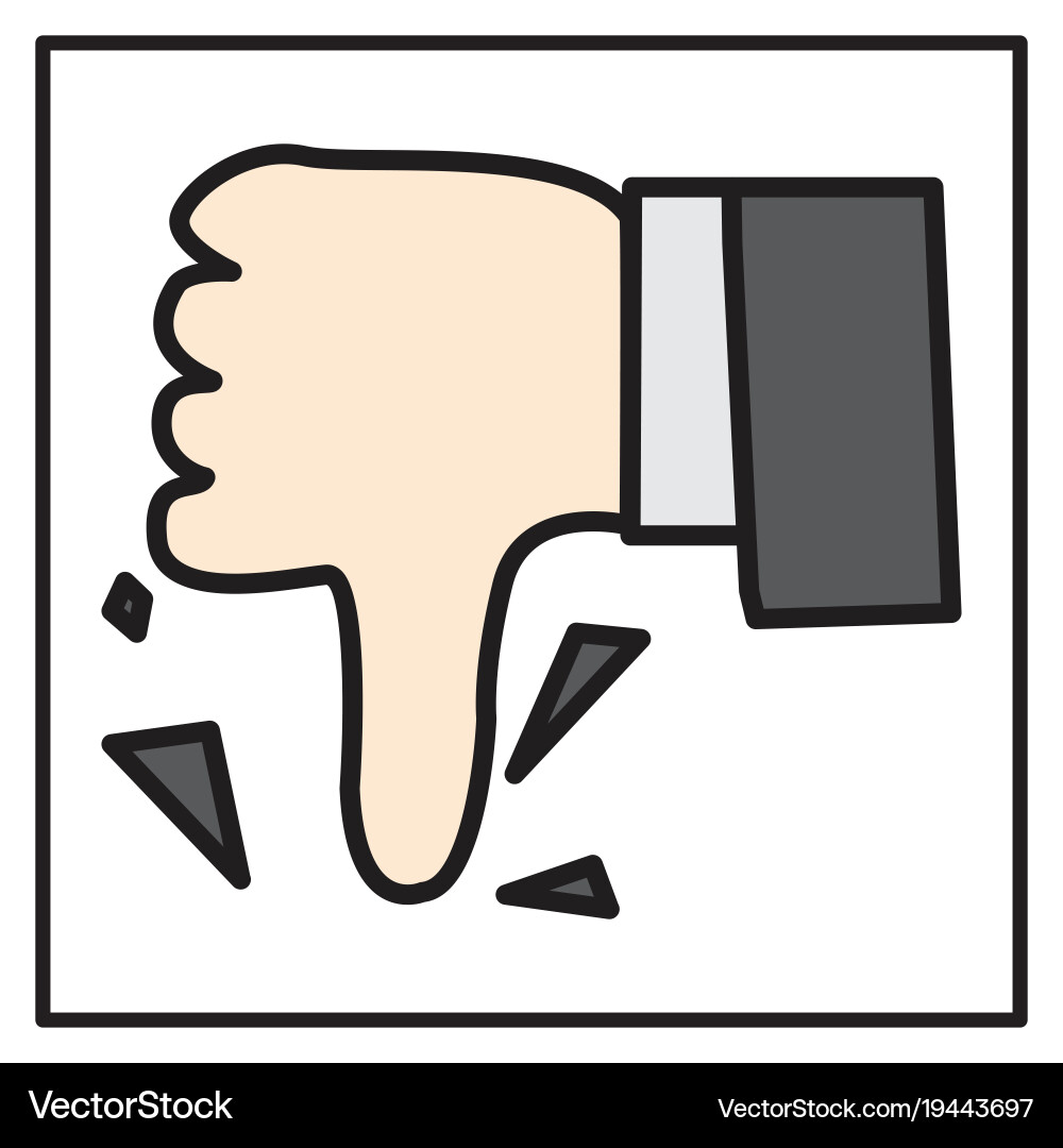Unlike icon flat web pointer in eps 10 vector image