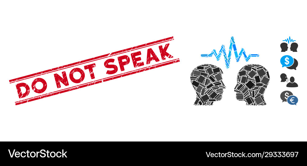 User dialog signal mosaic and distress do Vector Image