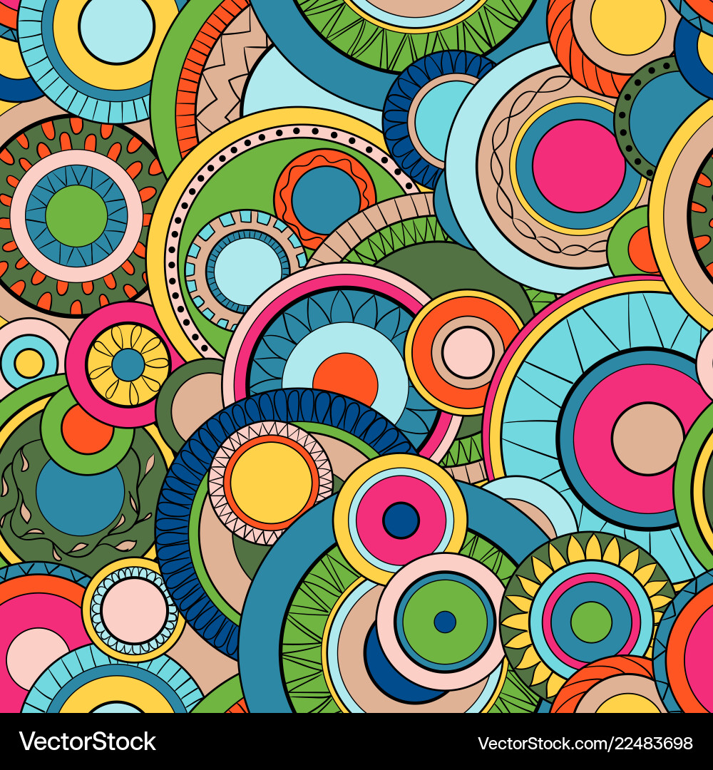 Abstract Circle Pattern Background vector image