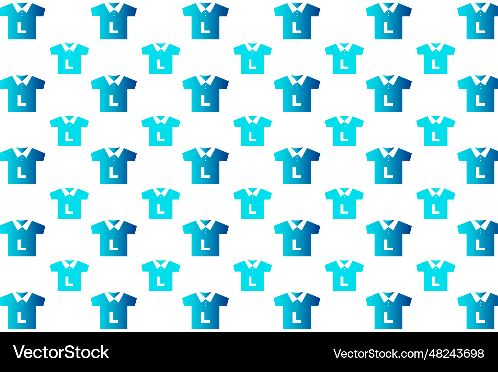 Abstract l size tshirt pattern background Vector Image