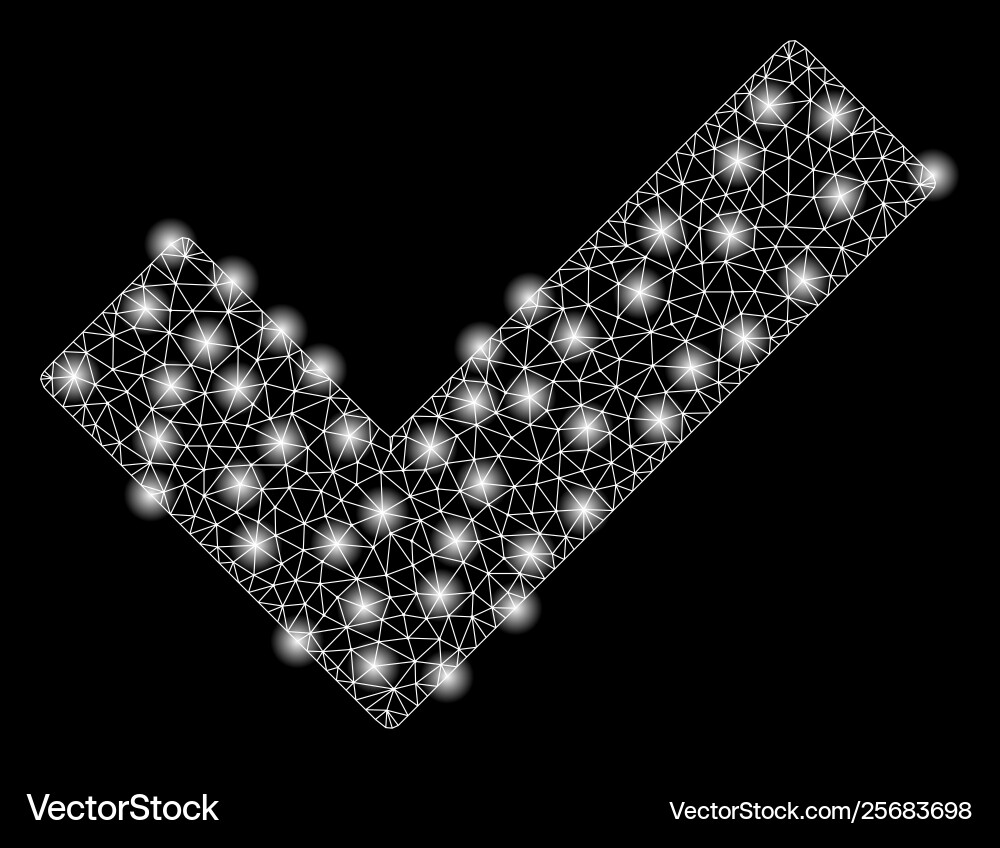 Gold square pattern check tick Gold square pattern check tick vector image