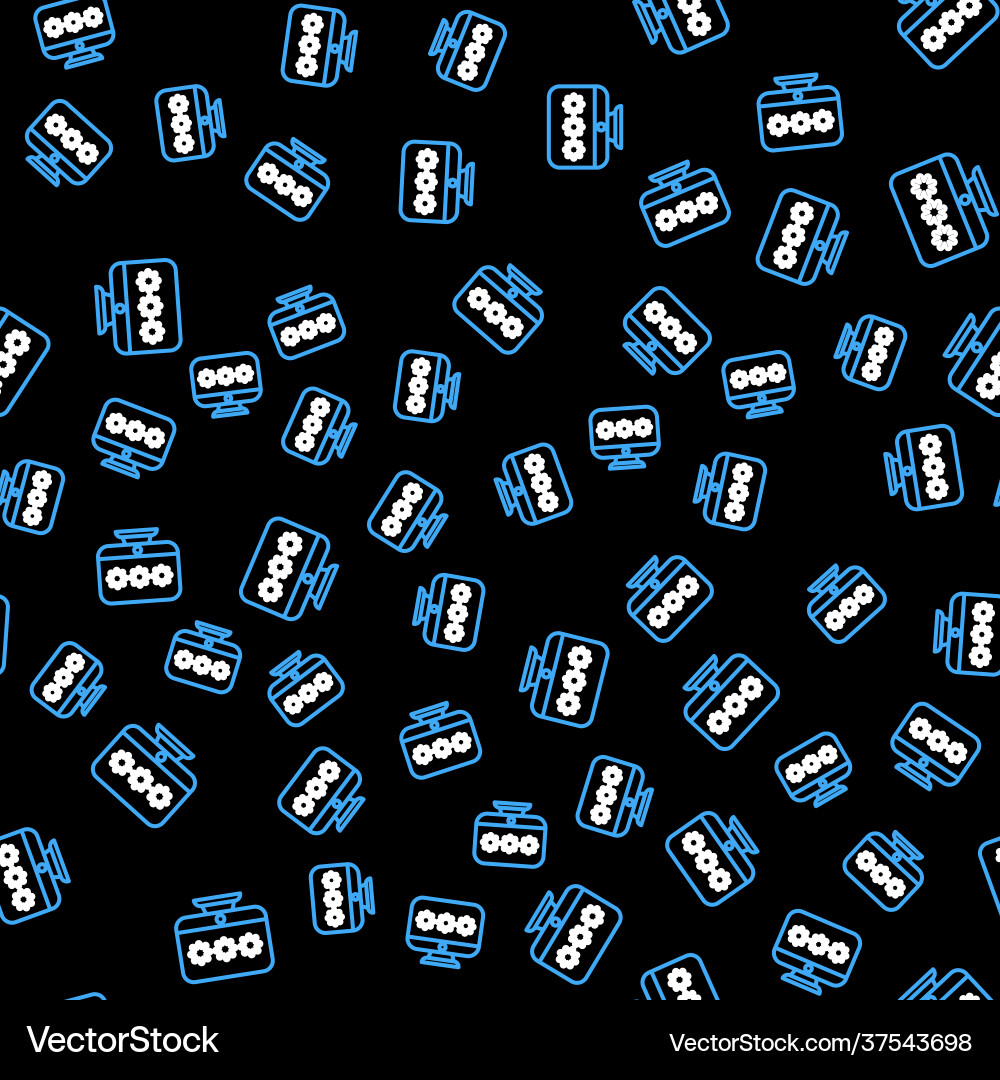 Line monitor with password notification icon Line monitor with password notification icon vector image