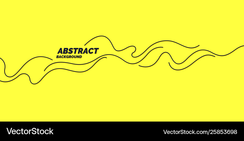 Poster with dynamic waves minimal vector image