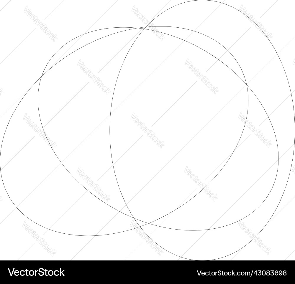 Random overlapping ovals ellipses abstract Random overlapping ovals ellipses abstract Vector Image