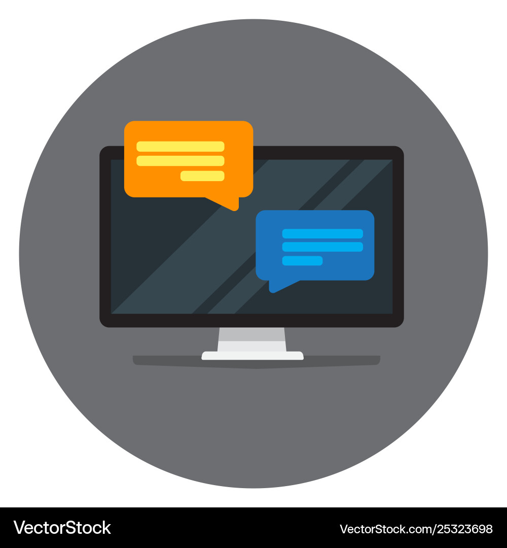 Screen image with popup notification windows Screen image with popup notification windows vector image