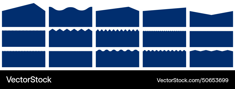 Abstract Curve Separator Elements vector image
