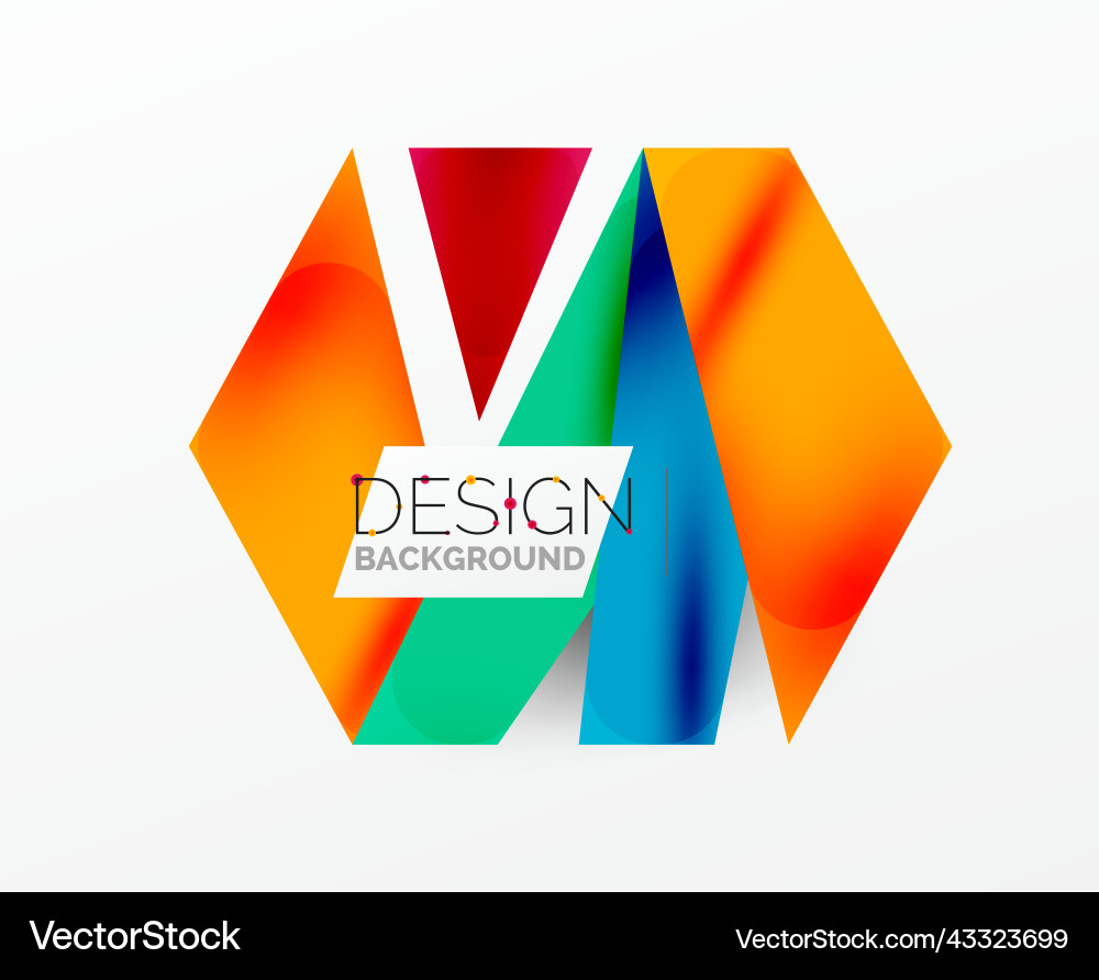 Background abstract overlapping shapes minimal Vector Image