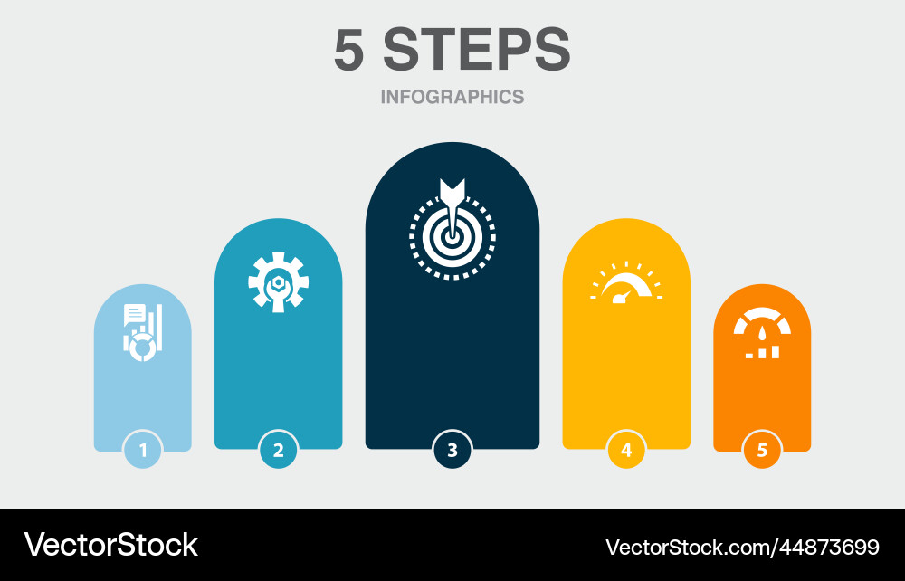 Kpi optimization objective measurement Vector Image