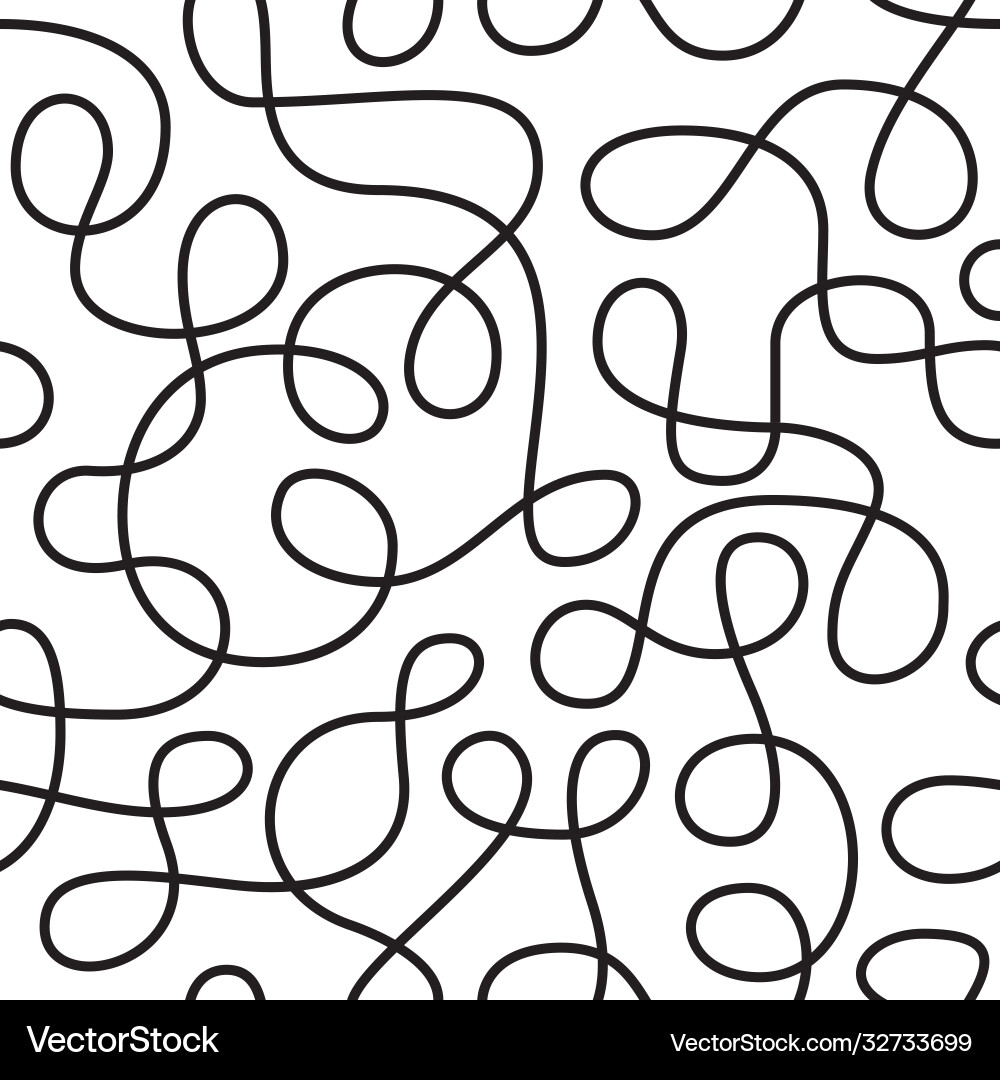 Linear abstract seamless pattern vector image