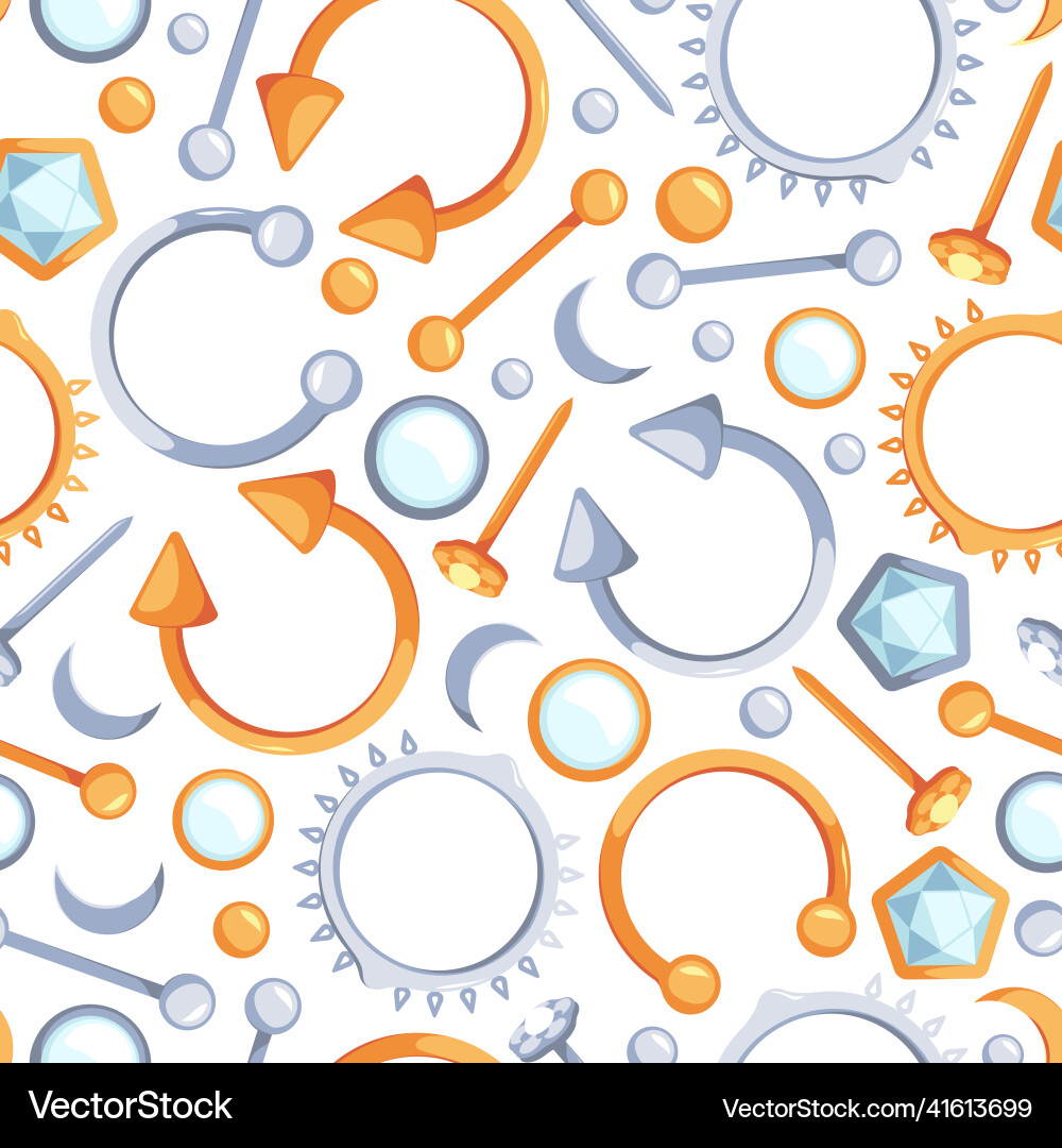 Piercing pattern textile design project with face Piercing pattern textile design project with face vector image