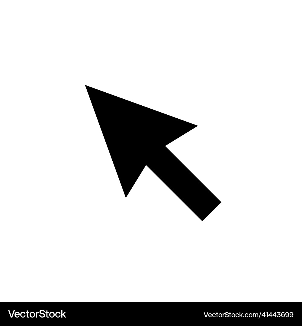 Pointer icon in trendy flat style isolated Vector Image