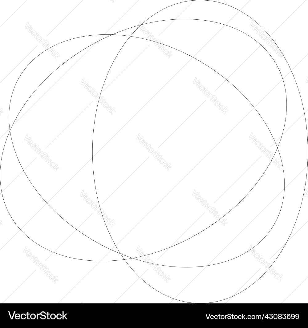Random overlapping ovals ellipses abstract Random overlapping ovals ellipses abstract vector image