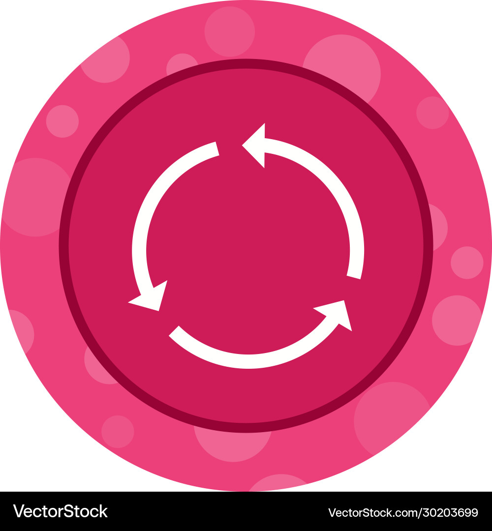 Unique recycle glyph icon Vector Image