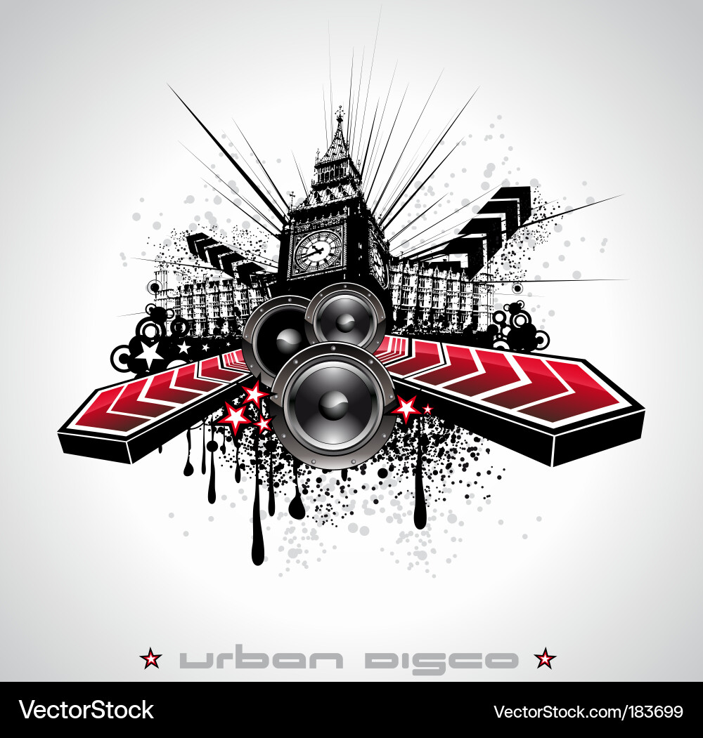 Urban Music Night Vector Image