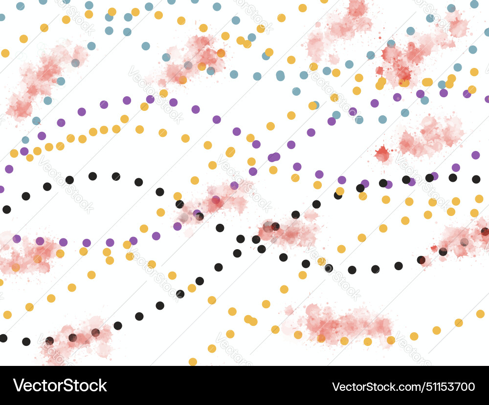 Abstract design the multi-colored repeating dot Vector Image