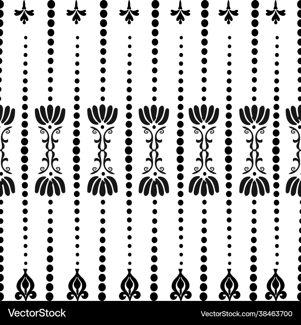 Design elements in a seamless pattern Design elements in a seamless pattern vector image