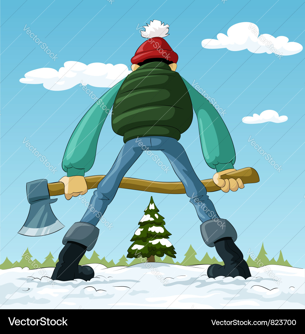 Lumberjack Royalty Free Vector Image - VectorStock