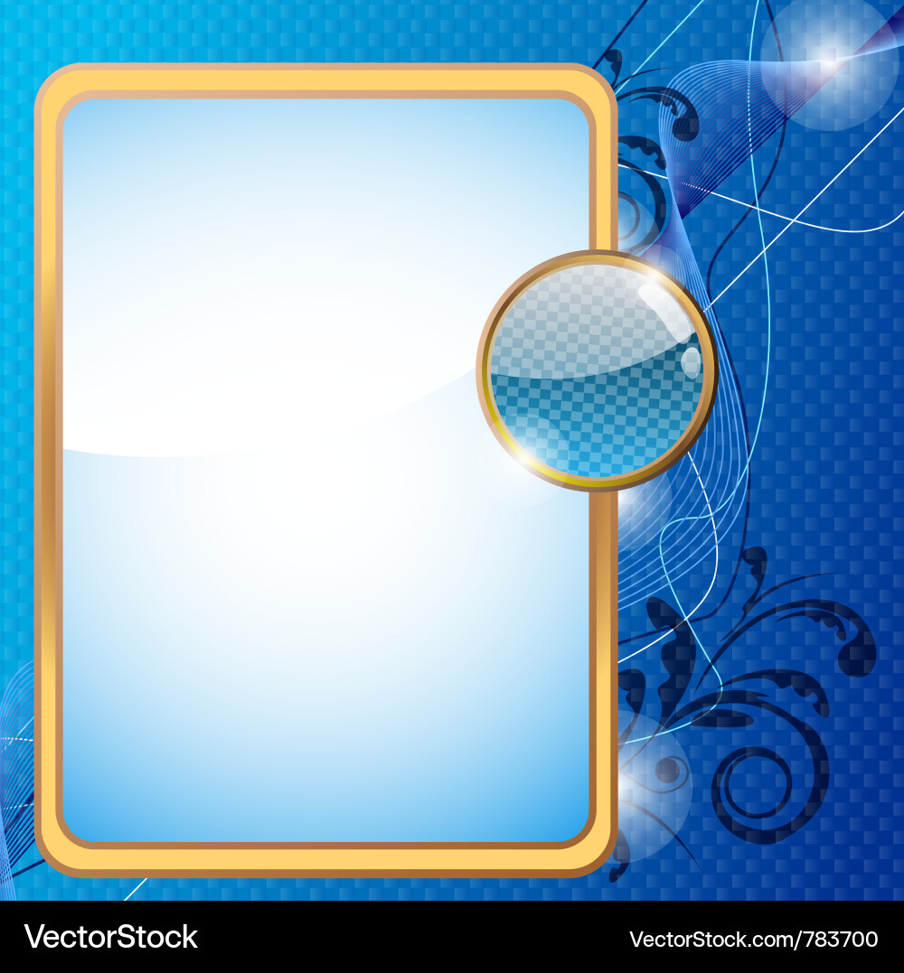 Modern Space Background with Frames vector image