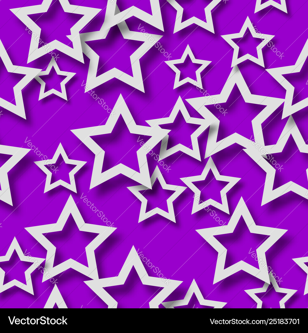 Abstract seamless pattern stars with shadows Abstract seamless pattern stars with shadows Vector Image