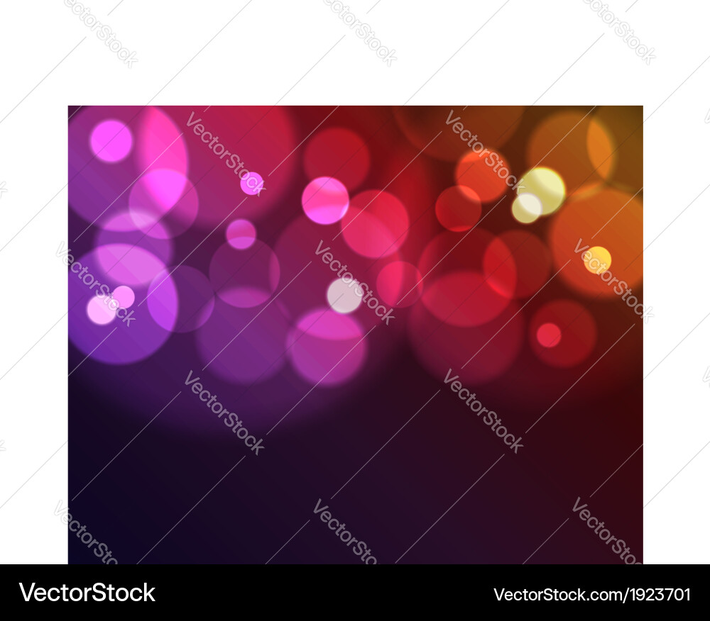 Dynamic Lights Bokeh Vector Image