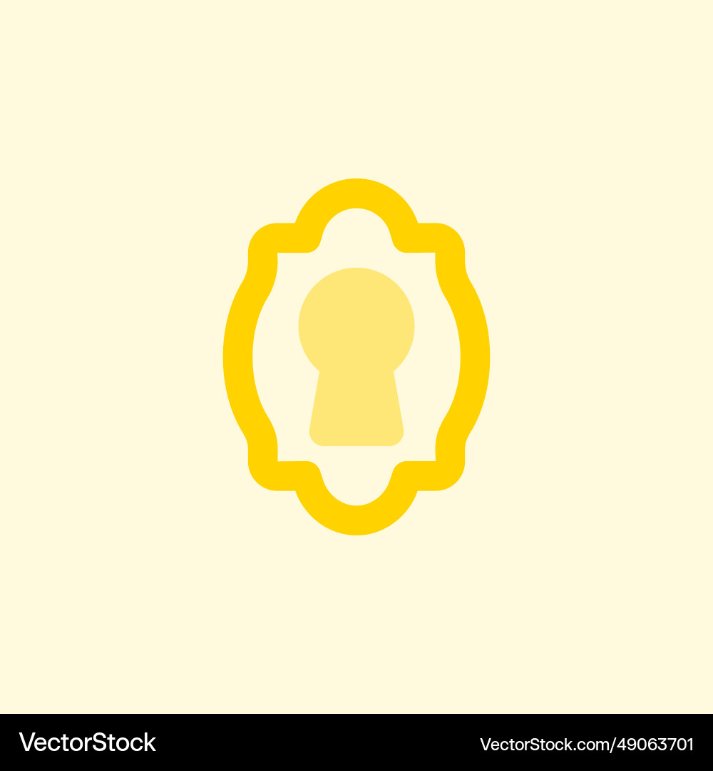 Entry point for key in lock vector image