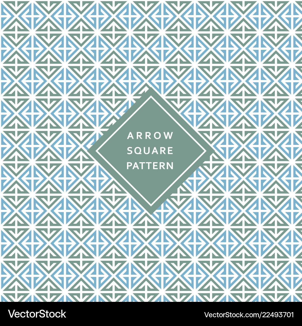 Modern geometric square arrow pattern texture vector image