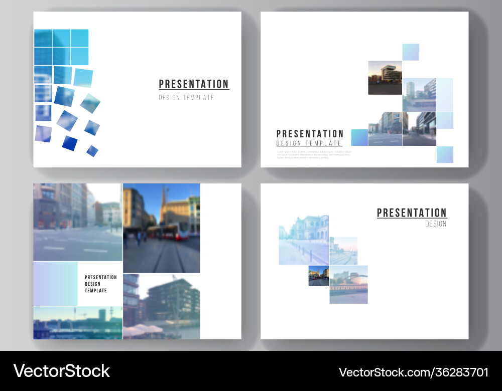 Modern Presentation Slides Layout vector image