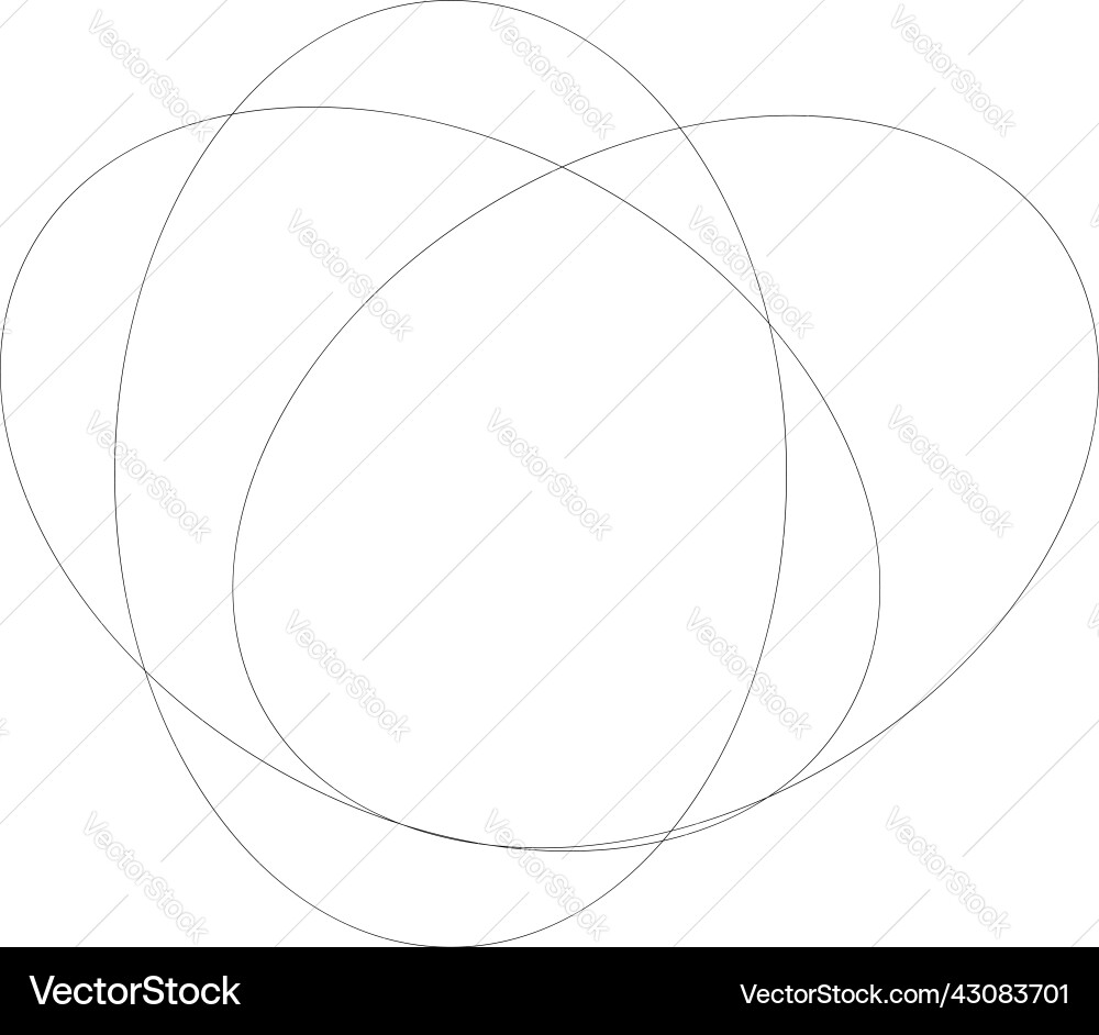 Random overlapping ovals ellipses abstract Random overlapping ovals ellipses abstract vector image