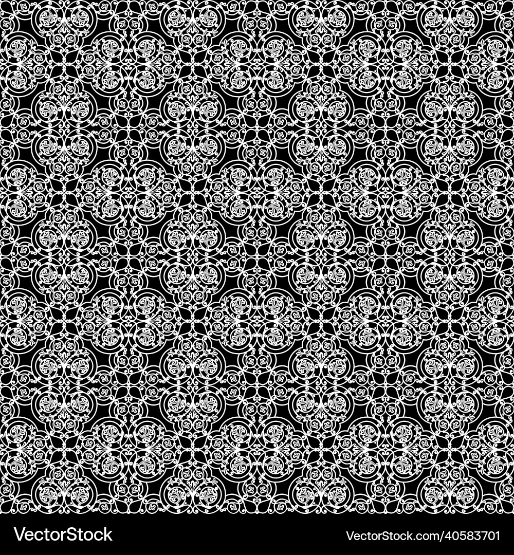 White openwork pattern vector image