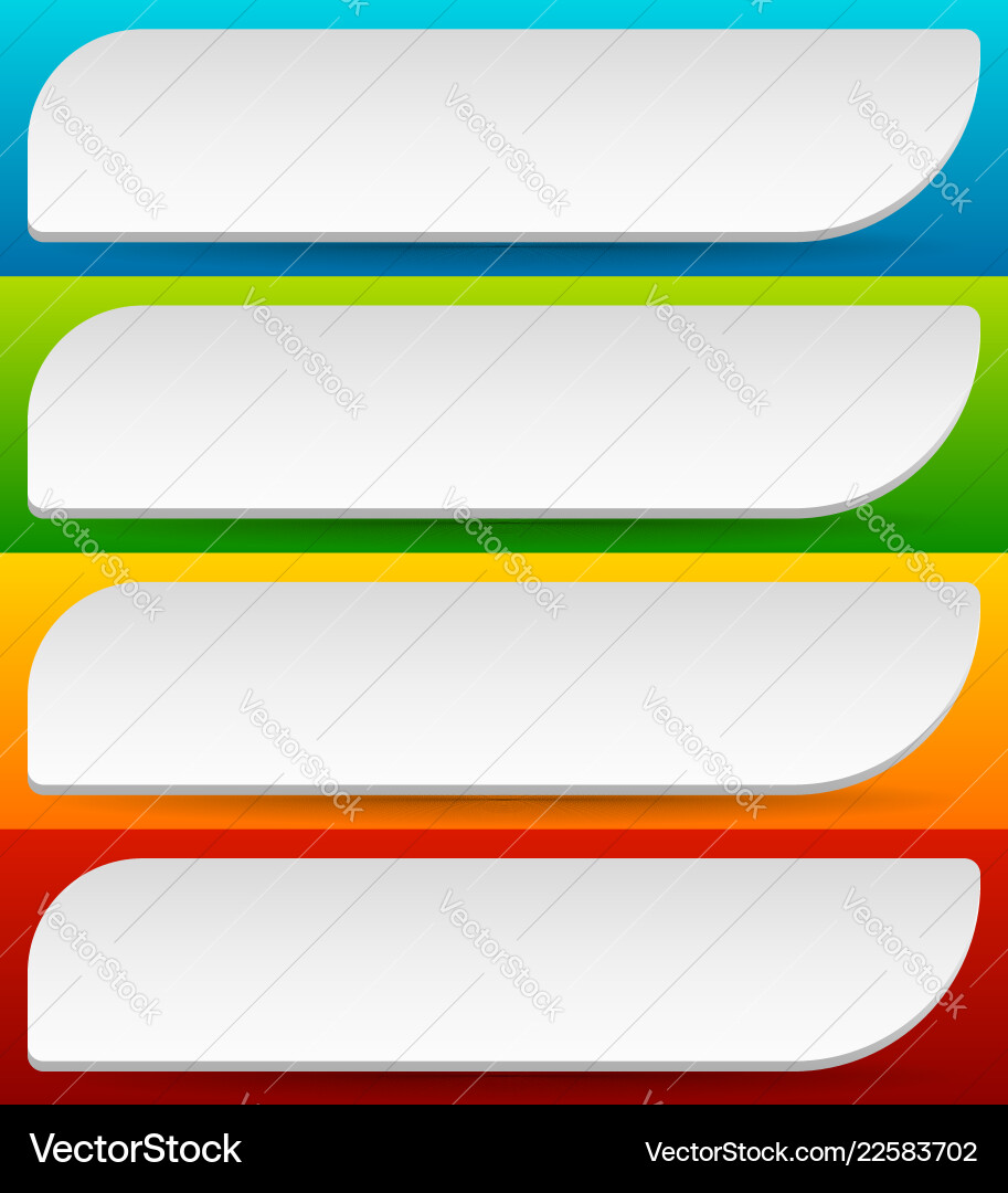 Bright Color Button & Badge Set vector image