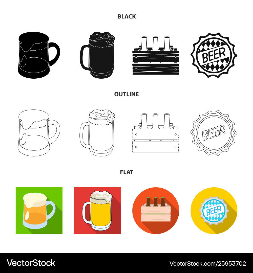 Design minimal and pint logo set Vector Image