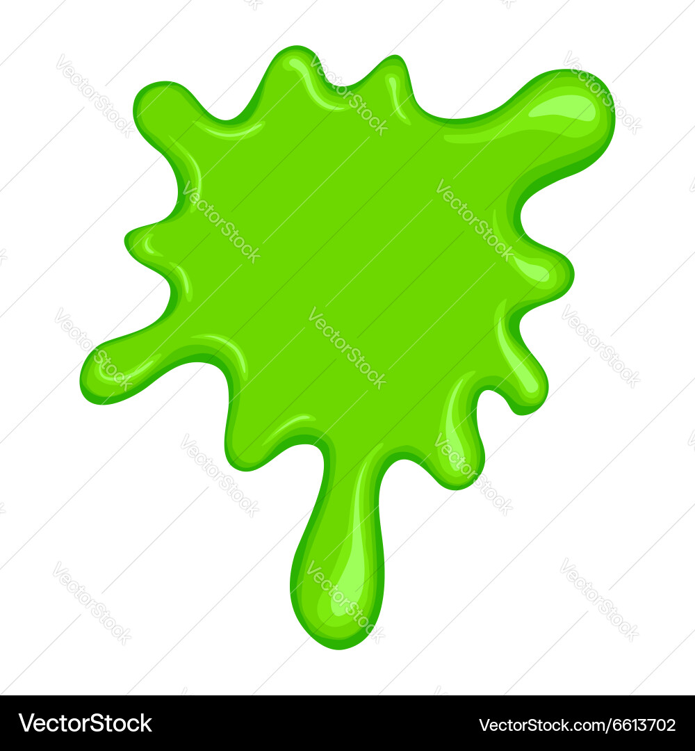 Green slime symbol Royalty Free Vector Image - VectorStock