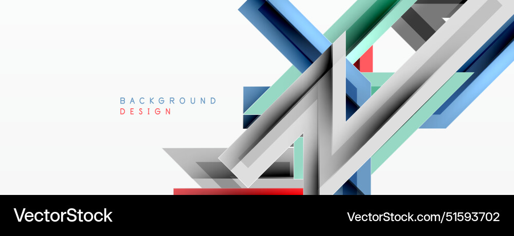 Line zig zag dynamic geometric abstract background Vector Image