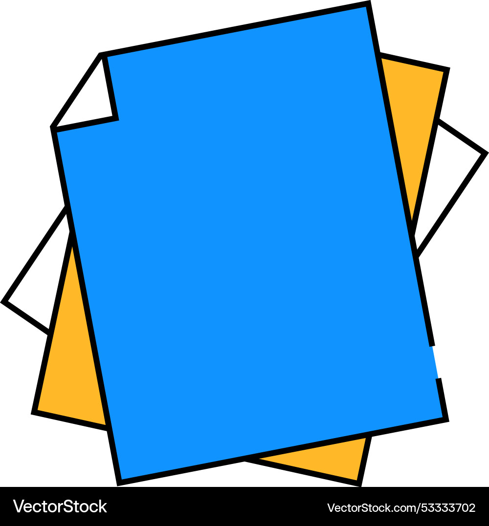 Paper list icon color Paper list icon color vector image