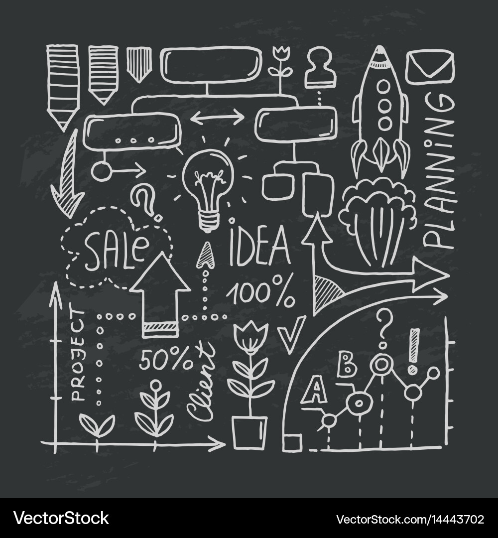 Presentation and infographic elements Vector Image