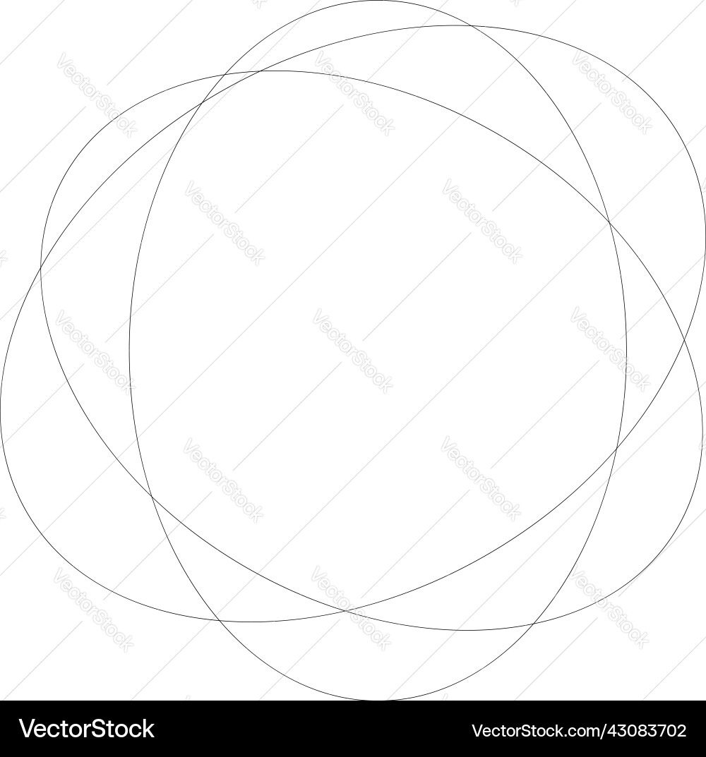 Random overlapping ovals ellipses abstract Random overlapping ovals ellipses abstract Vector Image