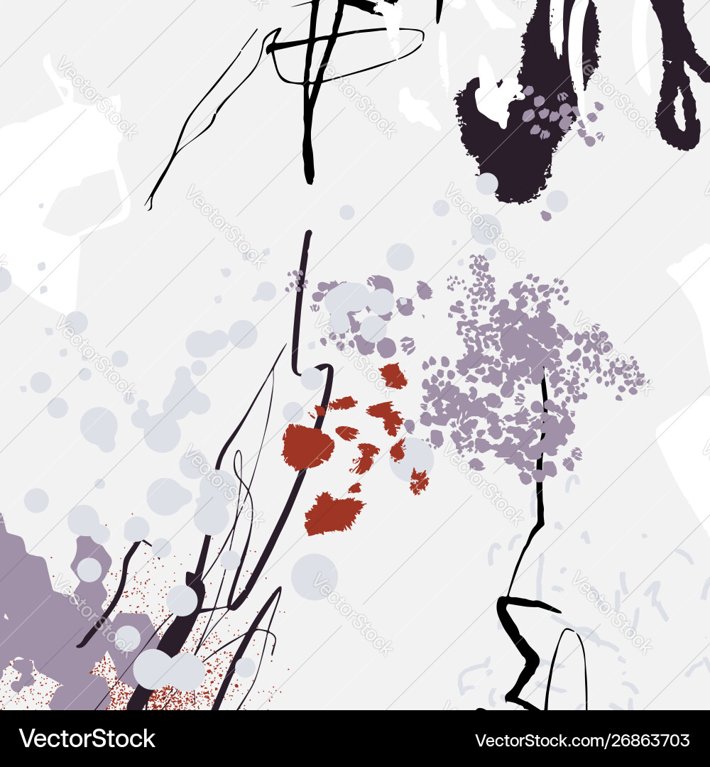 Abstract pattern with grey peach and red Abstract pattern with grey peach and red vector image